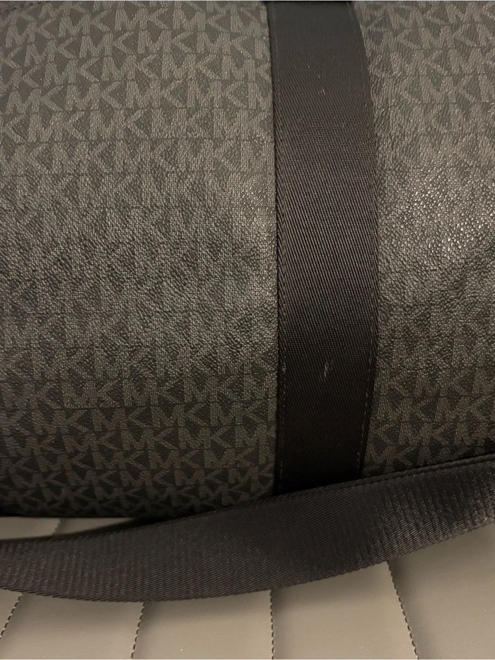 Michael Kors Black/Grey Logo Duffel Bag